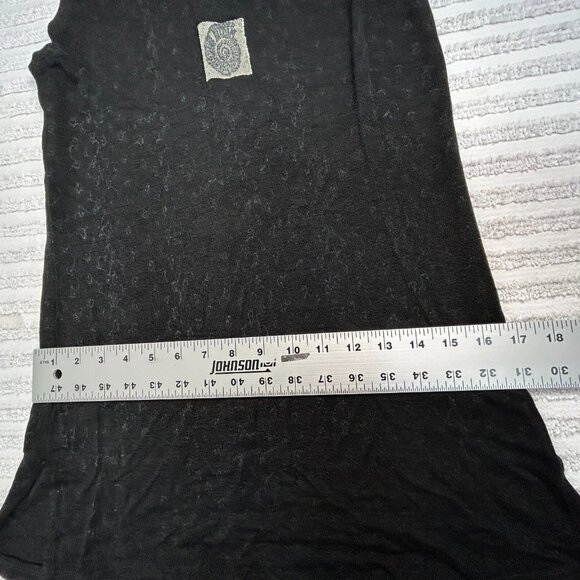 Bread Womens Knit Pullover Vest Tank TopTunic V-Neck Comfy Stretch Gothic Black - Picture 7 of 8